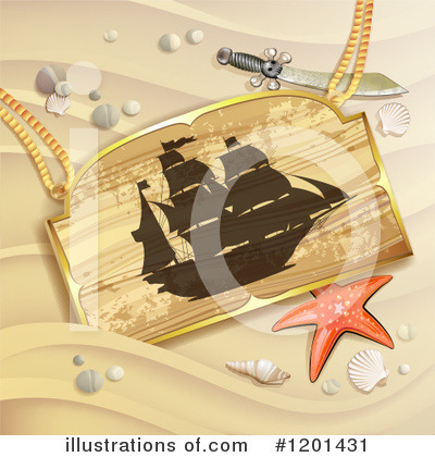 Royalty-Free (RF) Pirates Clipart Illustration by merlinul - Stock Sample #1201431
