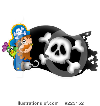 Pirate Flag Clipart #223152 by visekart