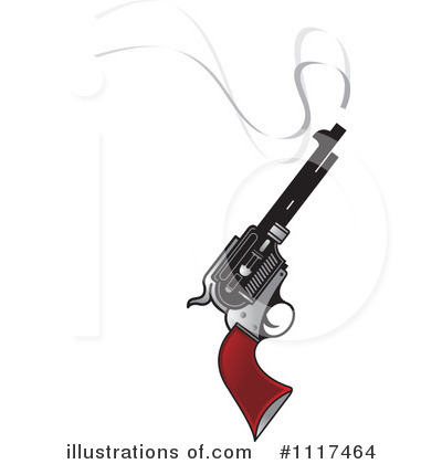 Royalty-Free (RF) Pistol Clipart Illustration by Lal Perera - Stock Sample #1117464