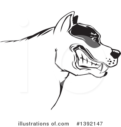 Dog Attack Clipart #1392147 by David Rey