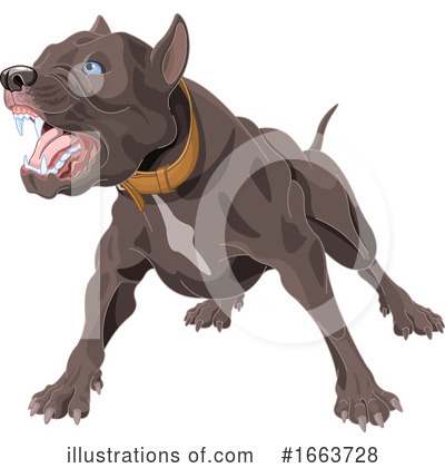 Royalty-Free (RF) Pit Bull Clipart Illustration by Pushkin - Stock Sample #1663728
