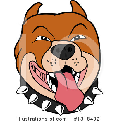 Royalty-Free (RF) Pitbull Clipart Illustration by LaffToon - Stock Sample #1318402