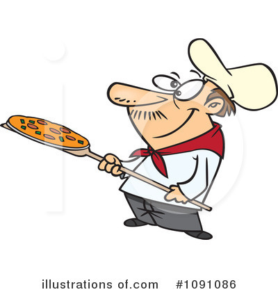 Pizza Chef Clipart #1091086 by toonaday