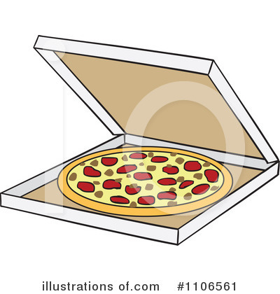Royalty-Free (RF) Pizza Clipart Illustration by Cartoon Solutions - Stock Sample #1106561