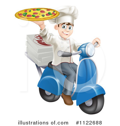 Pizza Delivery Clipart #1122688 by AtStockIllustration