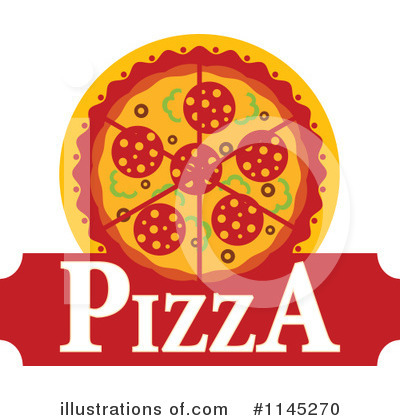 Royalty-Free (RF) Pizza Clipart Illustration by Vector Tradition SM - Stock Sample #1145270