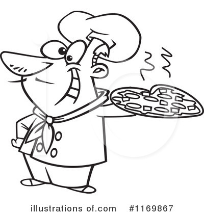 Royalty-Free (RF) Pizza Clipart Illustration by toonaday - Stock Sample #1169867