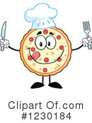 Pizza Clipart #1230184 by Hit Toon