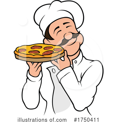 Pizza Chef Clipart #1750411 by dero