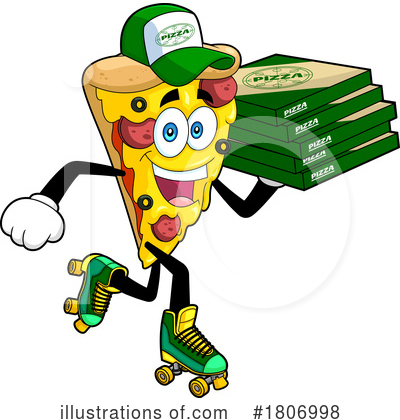 Royalty-Free (RF) Pizza Clipart Illustration by Hit Toon - Stock Sample #1806998