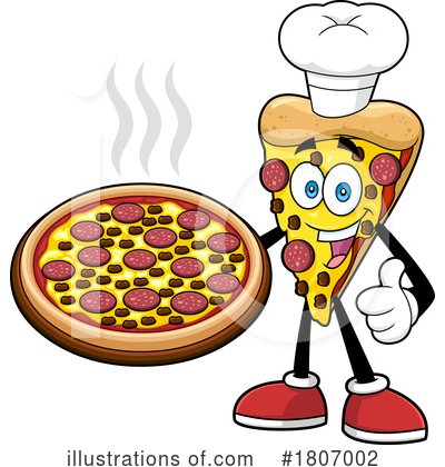 Pizza Chef Clipart #1807002 by Hit Toon