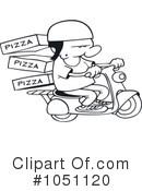 Pizza Delivery Clipart #1051120 by gnurf