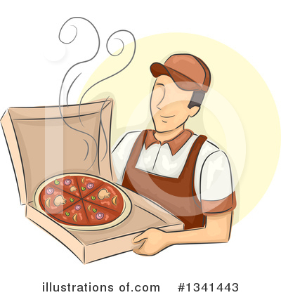 Delivery Man Clipart #1341443 by BNP Design Studio