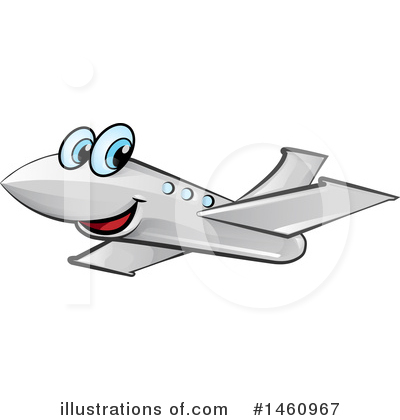 Royalty-Free (RF) Plane Clipart Illustration by Domenico Condello - Stock Sample #1460967