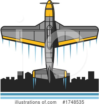 Royalty-Free (RF) Plane Clipart Illustration by Vector Tradition SM - Stock Sample #1748535