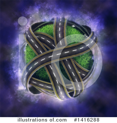 Royalty-Free (RF) Planet Clipart Illustration by KJ Pargeter - Stock Sample #1416288
