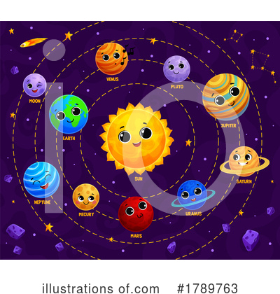 Solar System Clipart #1789763 by Vector Tradition SM