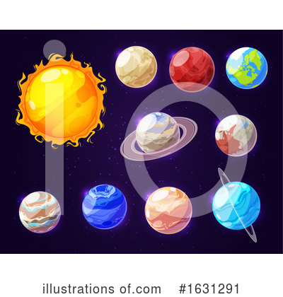 Solar System Clipart #1631291 by Vector Tradition SM