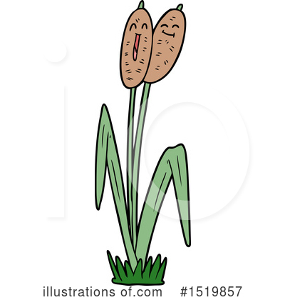 Cattail Clipart #1519857 by lineartestpilot