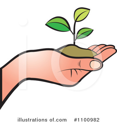 Royalty-Free (RF) Plants Clipart Illustration by Lal Perera - Stock Sample #1100982