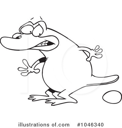 Royalty-Free (RF) Platypus Clipart Illustration by toonaday - Stock Sample #1046340