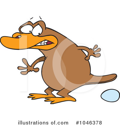 Royalty-Free (RF) Platypus Clipart Illustration by toonaday - Stock Sample #1046378