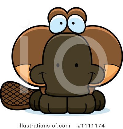 Royalty-Free (RF) Platypus Clipart Illustration by Cory Thoman - Stock Sample #1111174