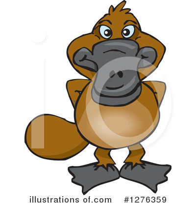 Royalty-Free (RF) Platypus Clipart Illustration by Dennis Holmes Designs - Stock Sample #1276359