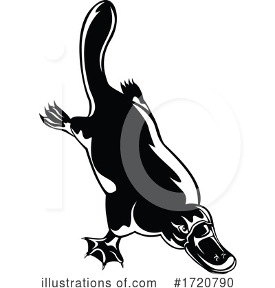 Royalty-Free (RF) Platypus Clipart Illustration by patrimonio - Stock Sample #1720790