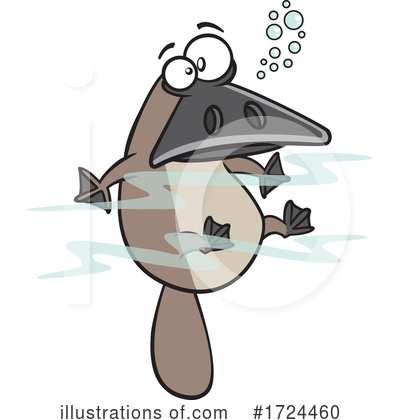 Royalty-Free (RF) Platypus Clipart Illustration by toonaday - Stock Sample #1724460
