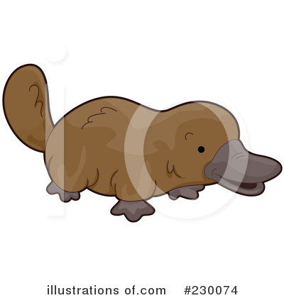Royalty-Free (RF) Platypus Clipart Illustration by BNP Design Studio - Stock Sample #230074