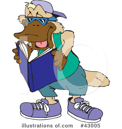 Royalty-Free (RF) Platypus Clipart Illustration by Dennis Holmes Designs - Stock Sample #43005