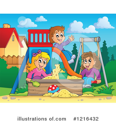 Royalty-Free (RF) Playground Clipart Illustration by visekart - Stock Sample #1216432