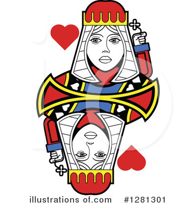 Queen Of Hearts Clipart #1281301 by Frisko