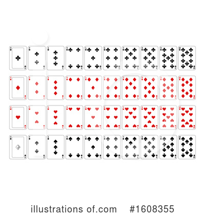 Playing Cards Clipart #1608355 by AtStockIllustration