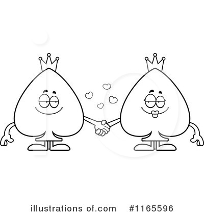 Royalty-Free (RF) Playing Card Suit Clipart Illustration by Cory Thoman - Stock Sample #1165596