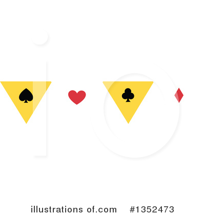Royalty-Free (RF) Playing Card Suit Clipart Illustration by BNP Design Studio - Stock Sample #1352473