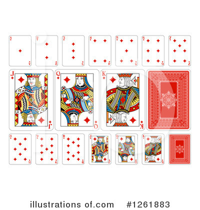 Royalty-Free (RF) Playing Cards Clipart Illustration by AtStockIllustration - Stock Sample #1261883
