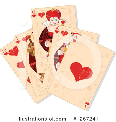 Royalty-Free (RF) Playing Cards Clipart Illustration by Pushkin - Stock Sample #1267241