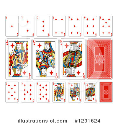 Royalty-Free (RF) Playing Cards Clipart Illustration by AtStockIllustration - Stock Sample #1291624