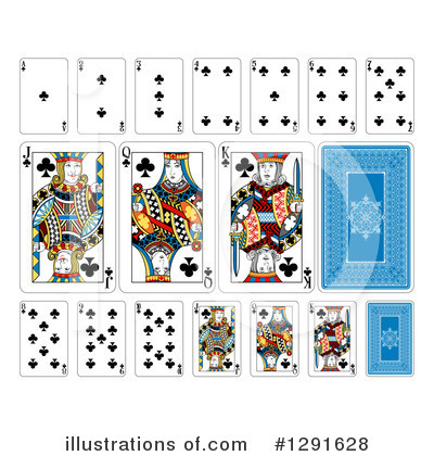 Royalty-Free (RF) Playing Cards Clipart Illustration by AtStockIllustration - Stock Sample #1291628