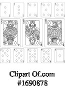 Playing Cards Clipart #1690878 by AtStockIllustration