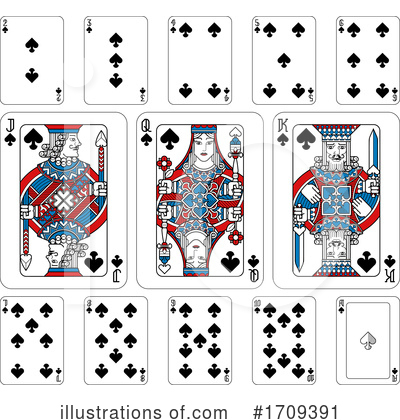 Royalty-Free (RF) Playing Cards Clipart Illustration by AtStockIllustration - Stock Sample #1709391