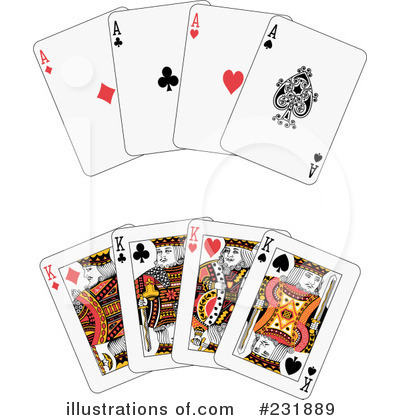 Royalty-Free (RF) Playing Cards Clipart Illustration by Frisko - Stock Sample #231889