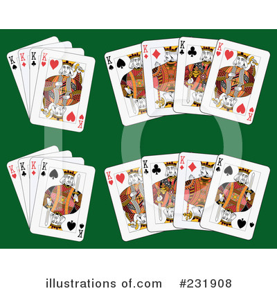 Royalty-Free (RF) Playing Cards Clipart Illustration by Frisko - Stock Sample #231908