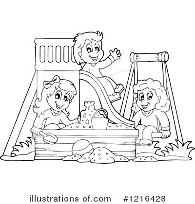 Royalty-Free (RF) Playing Clipart Illustration by visekart - Stock Sample #1216428