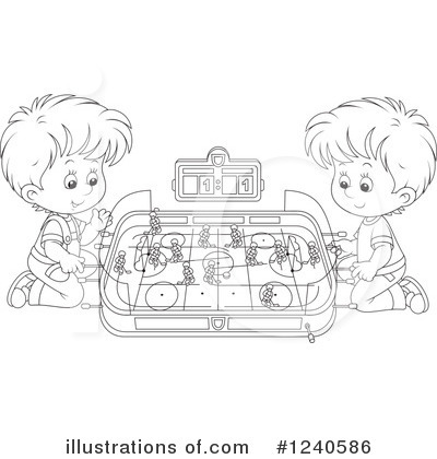 Coloring Page Clipart #1240586 by Alex Bannykh