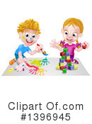 Playing Clipart #1396945 by AtStockIllustration