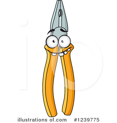 Royalty-Free (RF) Pliers Clipart Illustration by Vector Tradition SM - Stock Sample #1239775