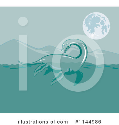 Royalty-Free (RF) Pliosaur Clipart Illustration by patrimonio - Stock Sample #1144986